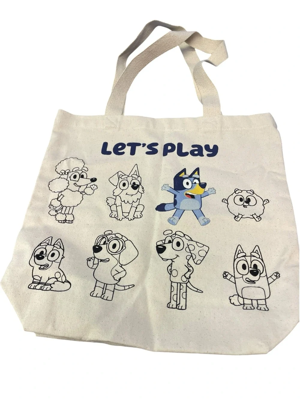 Blue Character Canvas Pet Tote Bag -